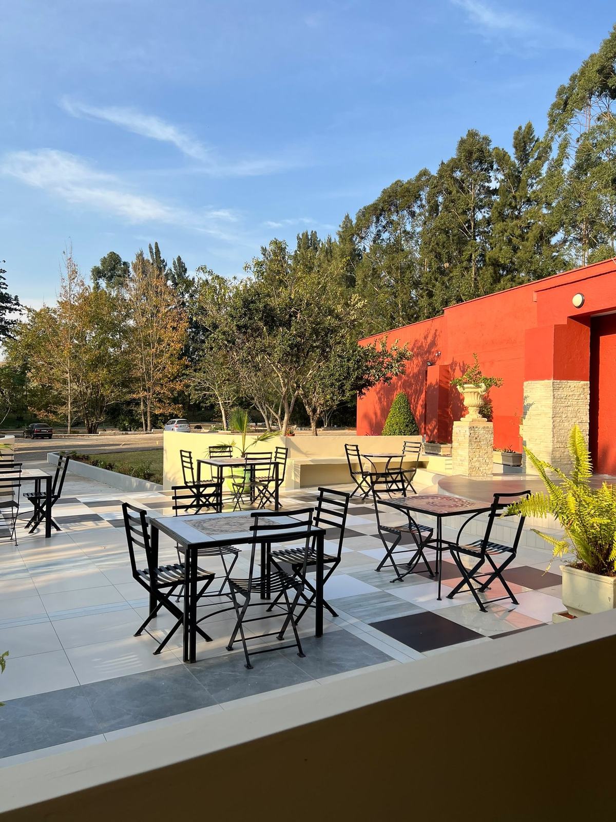 Terrace seating area